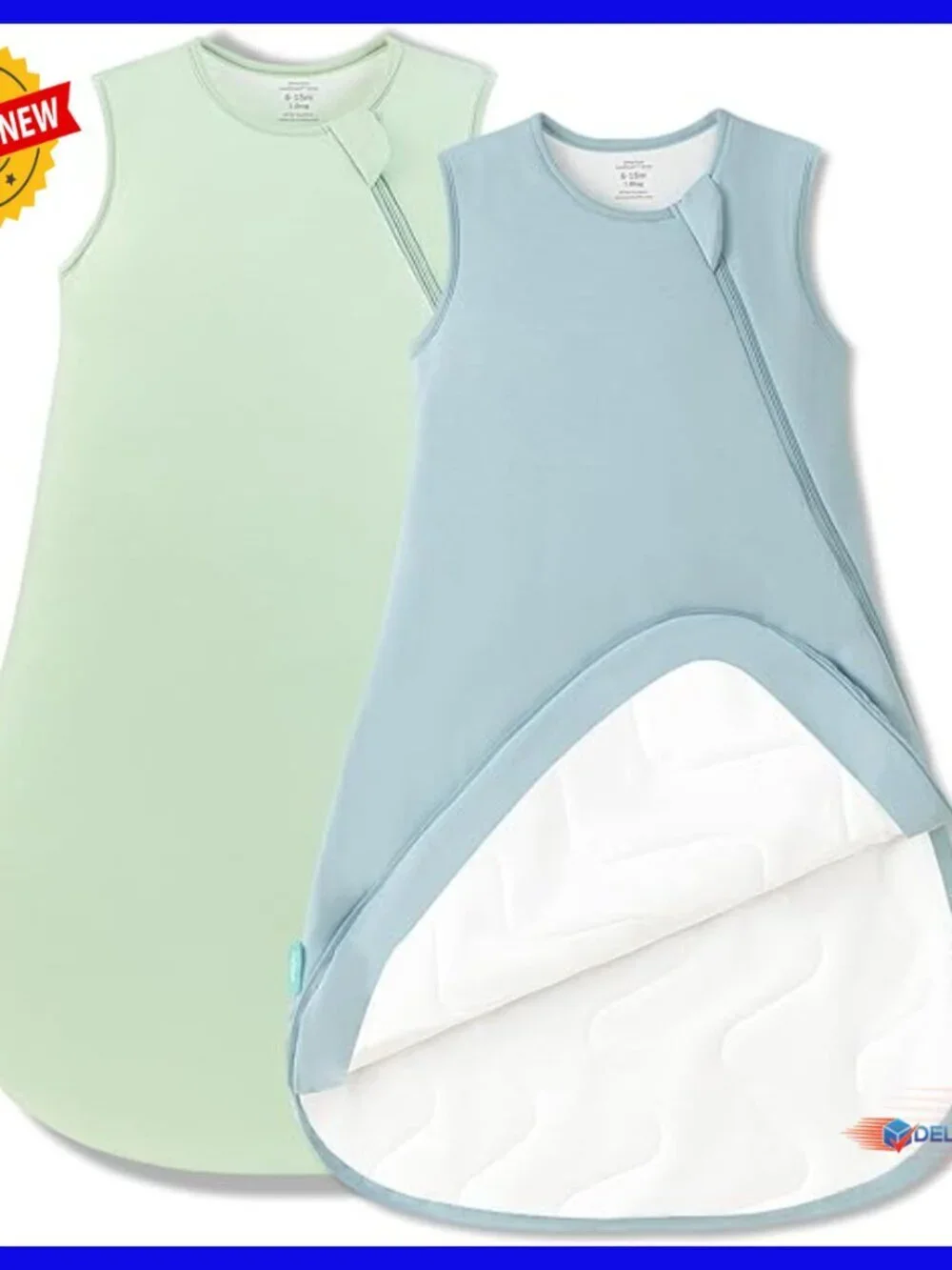 Bamboo Viscose Baby Sleep Sack Wearable Blanket 2-Way Zipper 1.0 TOG